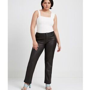 Marcella Brighton Faux Leather Pants - Size XL